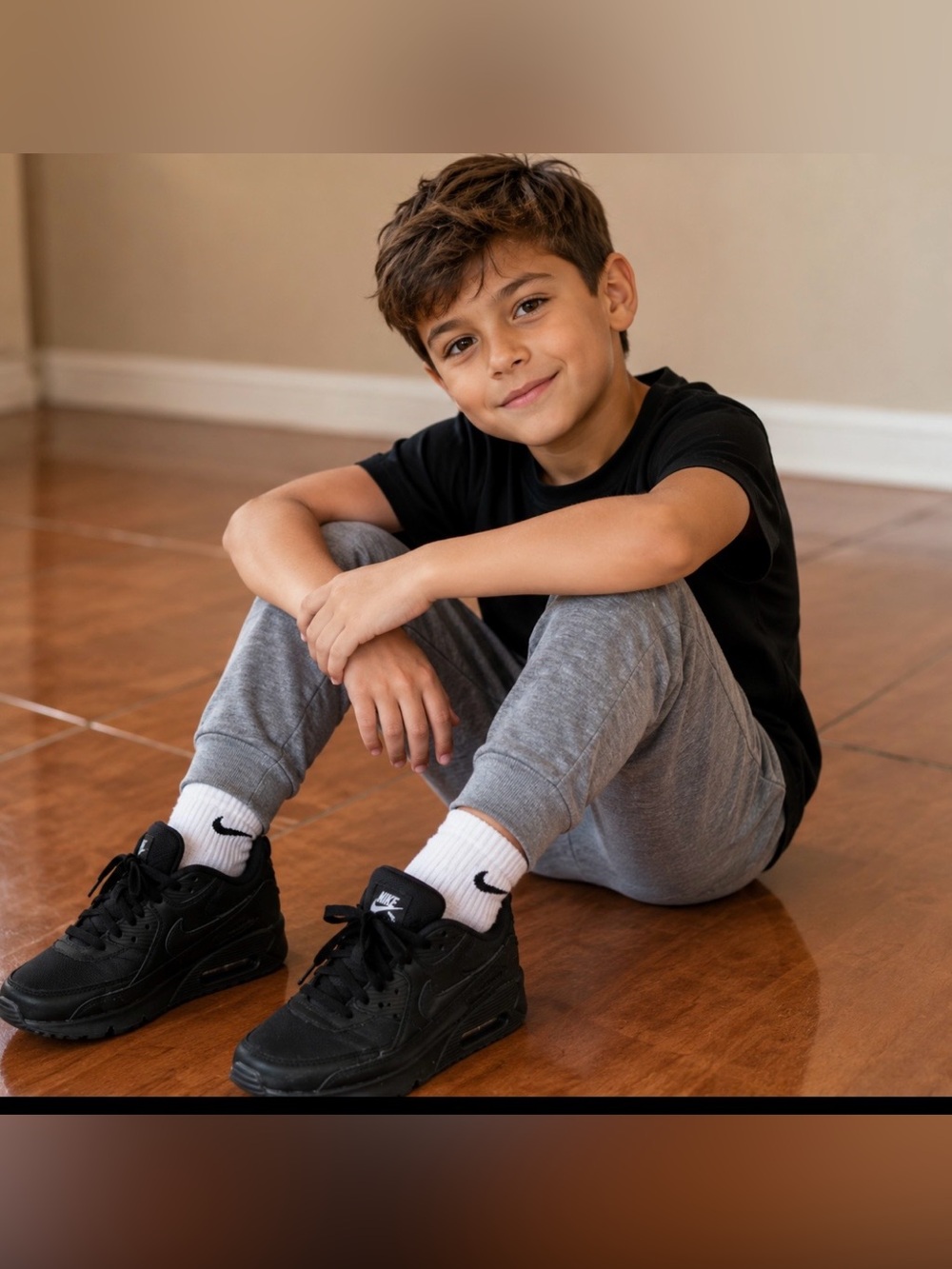 Nike All-Black Athletic Shoes